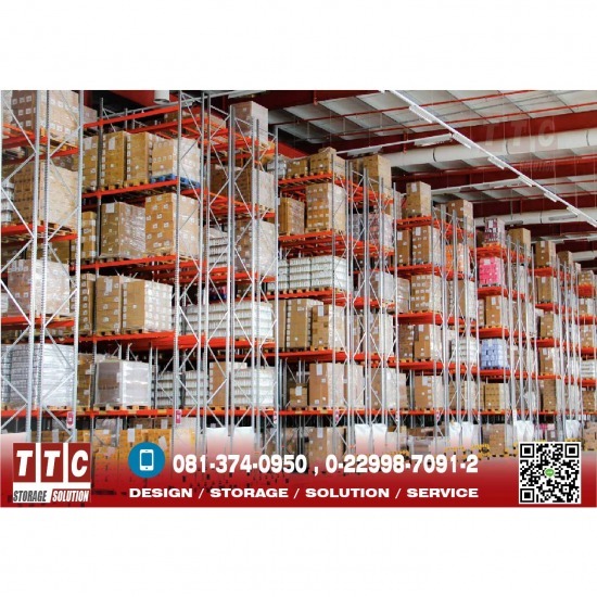 รับผลิตติดตั้งชั้นวางอุตสาหกรรม - ทีทีซี โลจิสติกส์ (ประเทศไทย) - Selective Racking System