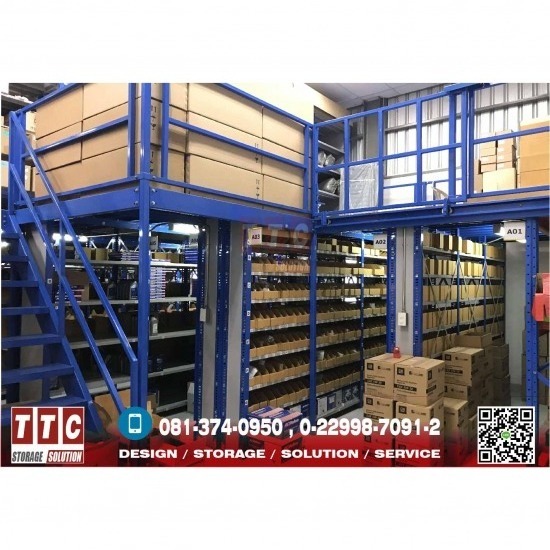 รับผลิตติดตั้งชั้นวางอุตสาหกรรม - ทีทีซี โลจิสติกส์ (ประเทศไทย) - Auto Part Racking System