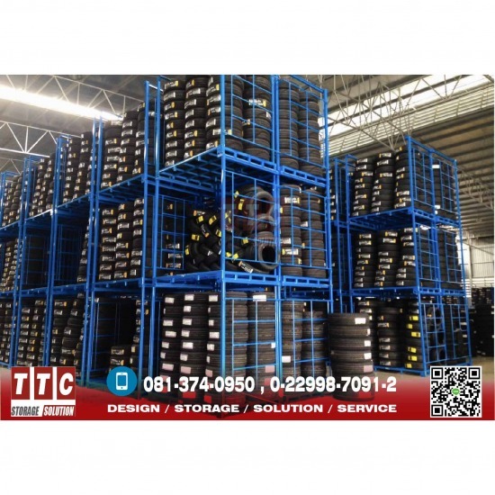 รับผลิตติดตั้งชั้นวางอุตสาหกรรม - ทีทีซี โลจิสติกส์ (ประเทศไทย) - Stacking Pallet System