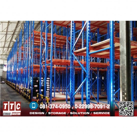 รับผลิตติดตั้งชั้นวางอุตสาหกรรม - ทีทีซี โลจิสติกส์ (ประเทศไทย) - Long Span Racking System