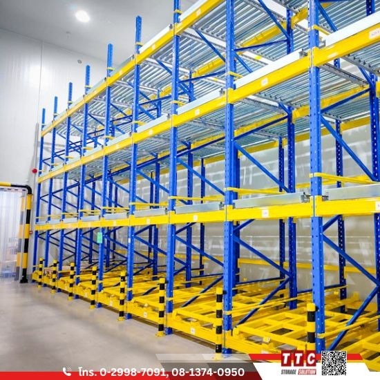 Push Back Pallet Racking System