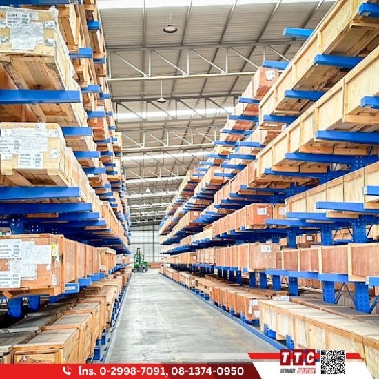Cantilever Racking System - รับผลิตติดตั้งชั้นวางอุตสาหกรรม - ทีทีซี โลจิสติกส์ (ประเทศไทย) Cantilever Racking System - รับผลิตติดตั้งชั้นวางอุตสาหกรรม - ทีทีซี โลจิสติกส์ (ประเทศไทย)